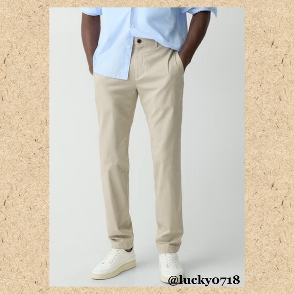 Theory Other - Theory Men’s Zaine Pant in Stretch Cotton in Khaki Tan Sz 36